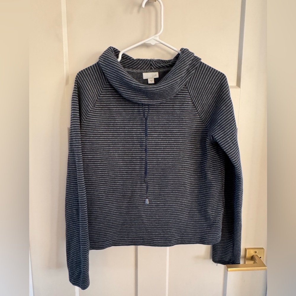 Striped Navy Blue Women's Sweater j.Jill j Jill XS